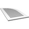 Ekena Millwork Quarter Round Top Right Surface Mount PVC Gable Vent w/ 3-1/2"W x 1"P Standard Frame, 22"W x 42"H GVPQR22X4201SF - alternate 2